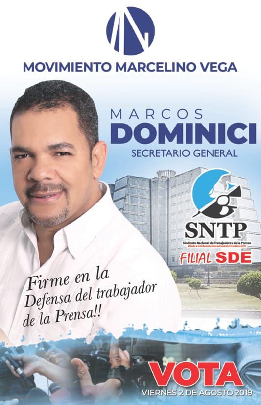 Trabajadores de la prensa tendrán voz y voto, asegura el candidato a la secretaria general del SNTP en SDE el periodista Marcos Dominici