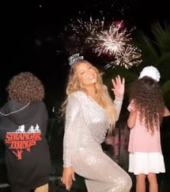 Mariah Carey pasa año nuevo en Punta Cana