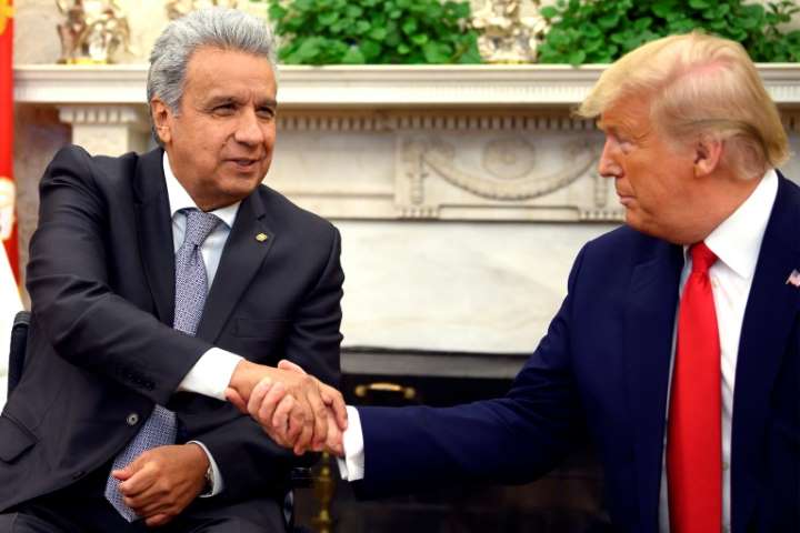 Trump dice que quiere un acuerdo comercial con Ecuador