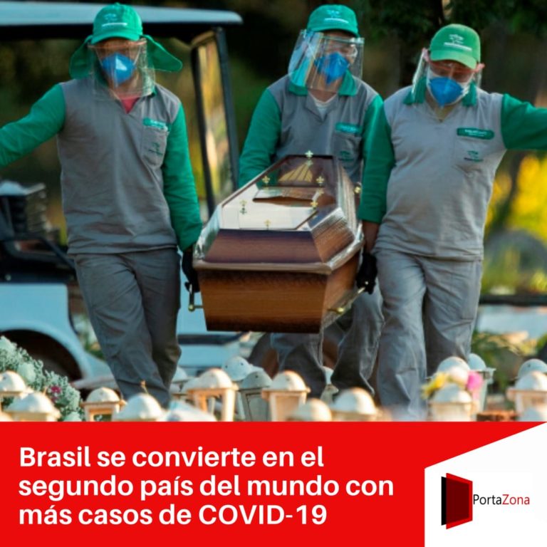 Brasil se convierte en el segundo país del mundo con más casos de COVID-19