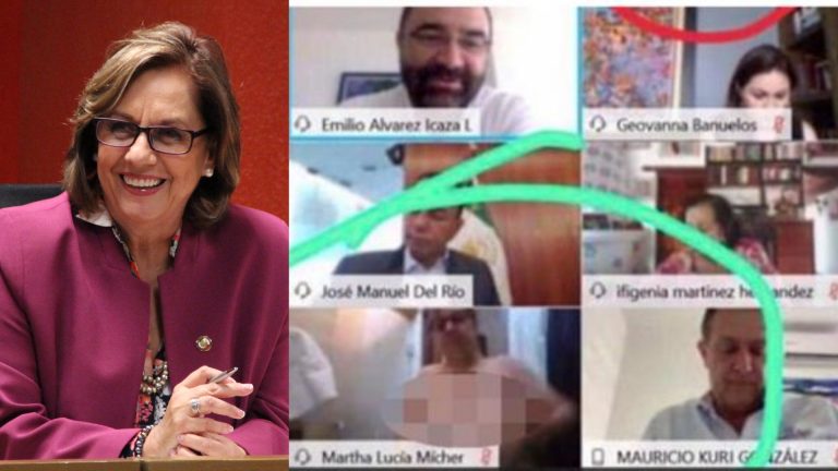 Senadora de México olvida apagar su cámara en reunión por Zoom y aparece desnuda por accidente