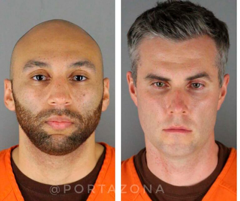 Dos de los policías acusados por el homicidio de George Floyd pagaron su fianza y salieron en libertad