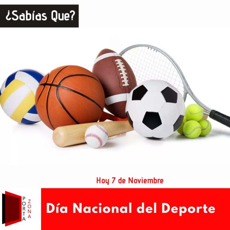 7 de noviembre Día del deporte Portazona.do