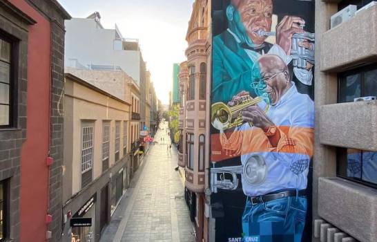 España rinde homenaje al trompetista dominicano Nilo Caparrosa en Mural
