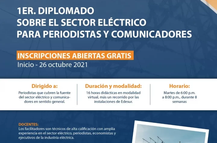 Edesur inicia Primer "Diplomado sobre el Sector Eléctrico" dirigido a periodistas y comunicadores