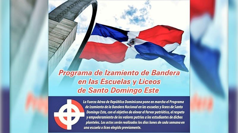 Programa de Izamiento de Bandera en las Escuelas y Liceos de Santo Domingo Este